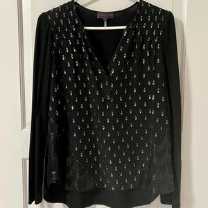 HALE BOB Black/Metallic Top XS